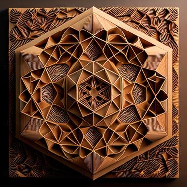 3D model sacred geometry (STL)